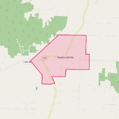 Map of Raymondville