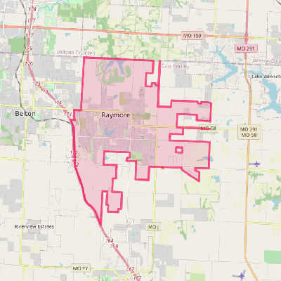 Map of Raymore