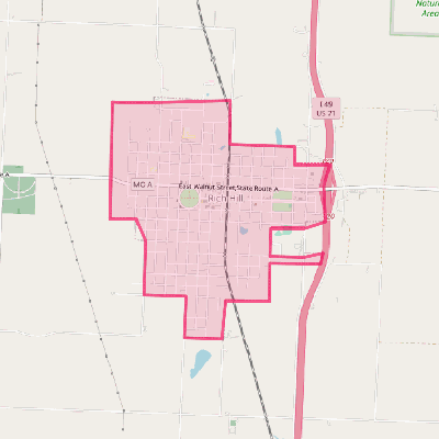 Map of Rich Hill