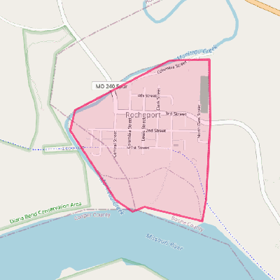 Map of Rocheport