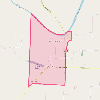 Map of Roscoe