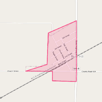 Map of Rush Hill