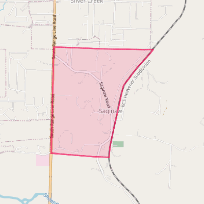 Map of Saginaw