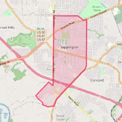 Map of Sappington