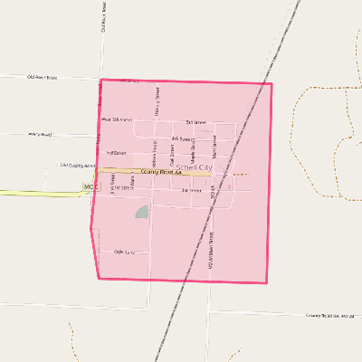 Map of Schell City