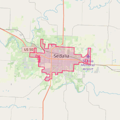 Map of Sedalia