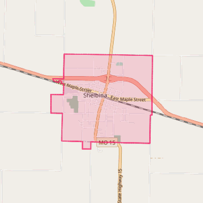 Map of Shelbina