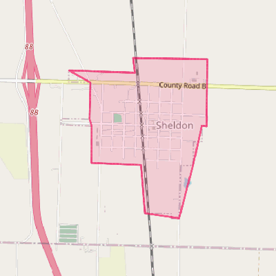 Map of Sheldon