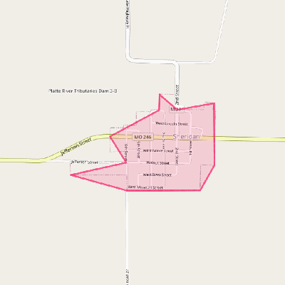 Map of Sheridan