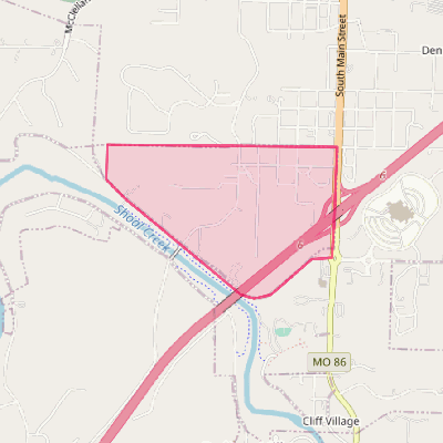 Map of Shoal Creek Drive