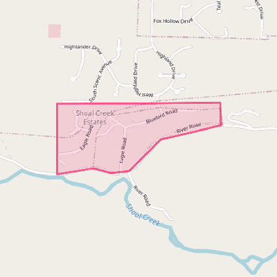 Map of Shoal Creek Estates