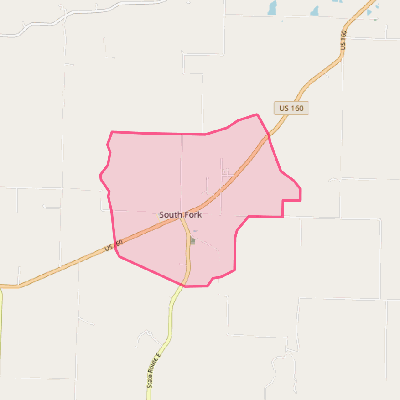 Map of South Fork