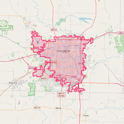 Map of Springfield