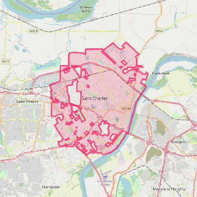 Map of St. Charles