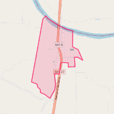 Map of St. Francisville