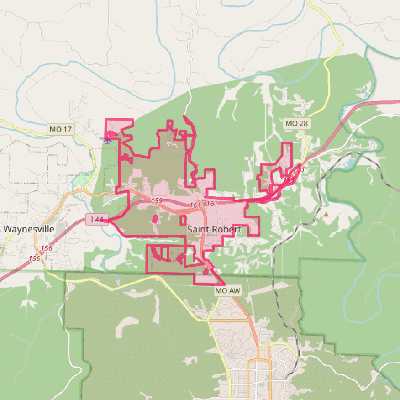 Map of St. Robert