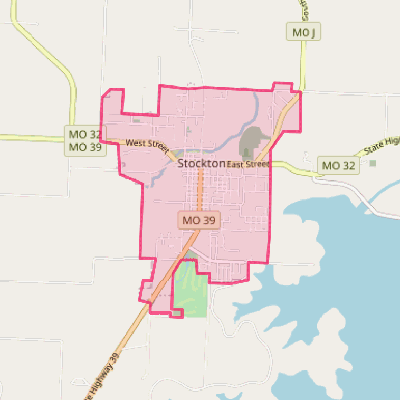 Map of Stockton