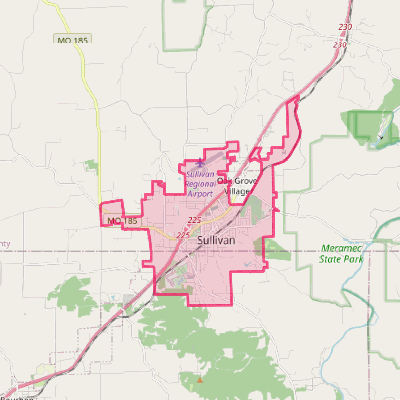 Map of Sullivan