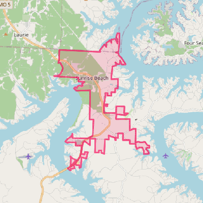 Map of Sunrise Beach