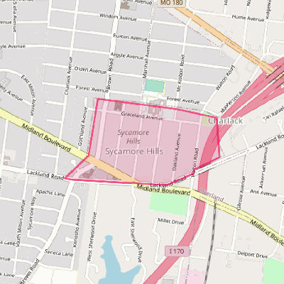 Map of Sycamore Hills