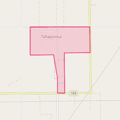 Map of Tallapoosa