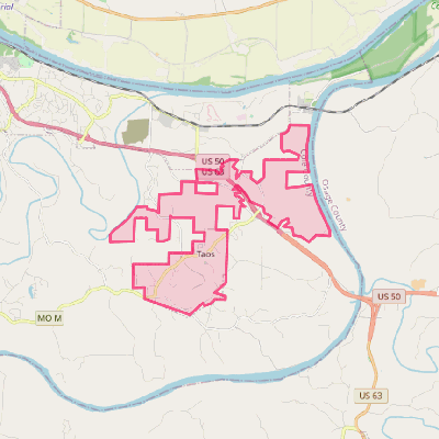 Map of Taos