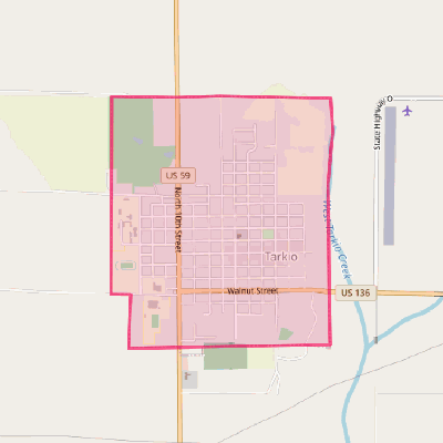 Map of Tarkio