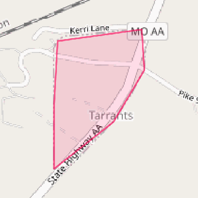 Map of Tarrants