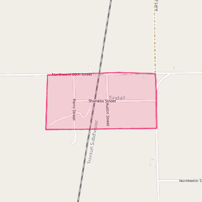 Map of Tindall