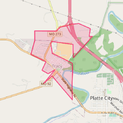 Map of Tracy