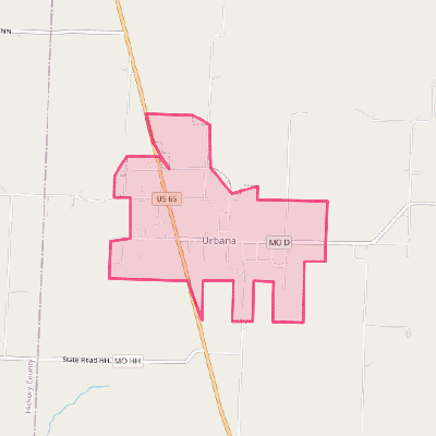 Map of Urbana