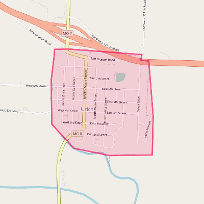 Map of Urich