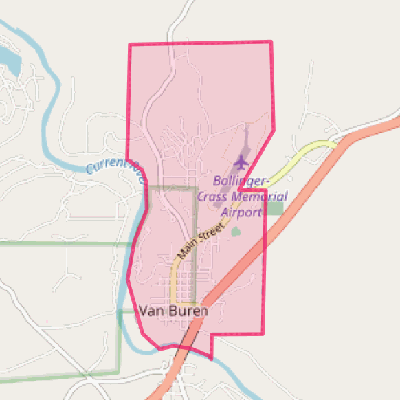 Map of Van Buren