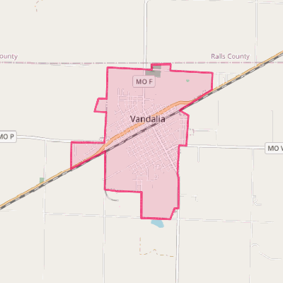 Map of Vandalia