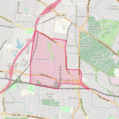 Map of Vinita Park