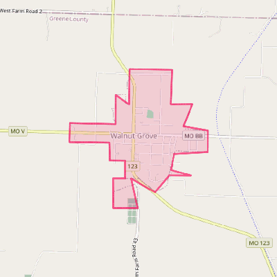 Map of Walnut Grove