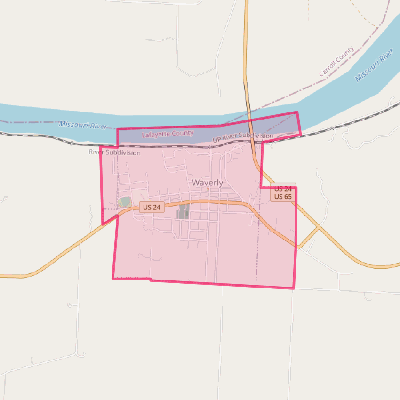 Map of Waverly