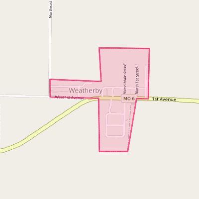 Map of Weatherby