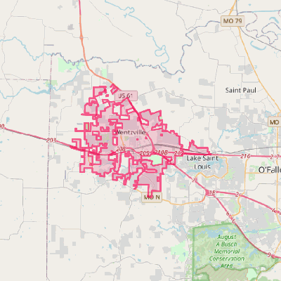 Map of Wentzville