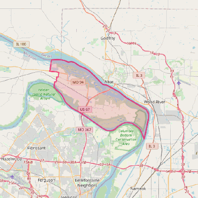 Map of West Alton