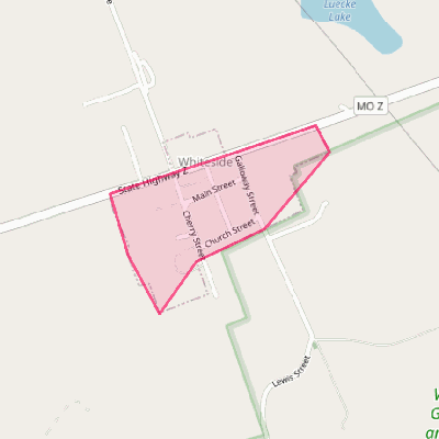 Map of Whiteside