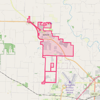 Map of Willard