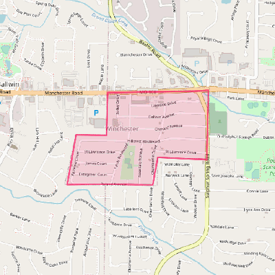 Map of Winchester