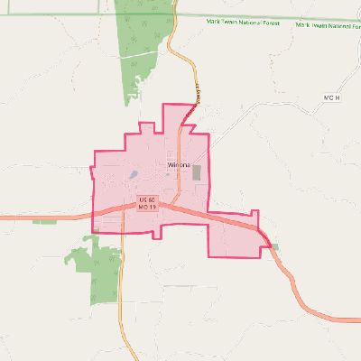 Map of Winona