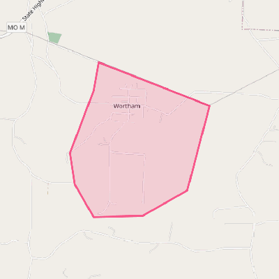 Map of Wortham