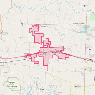 Map of Wright City