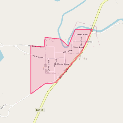 Map of Zalma