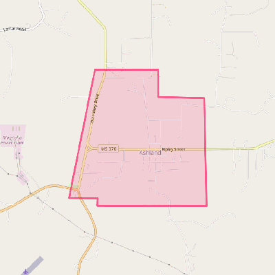 Map of Ashland