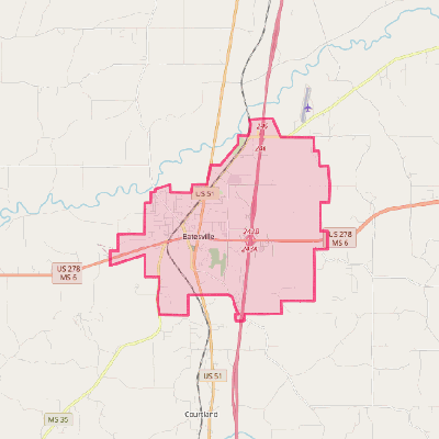 Map of Batesville