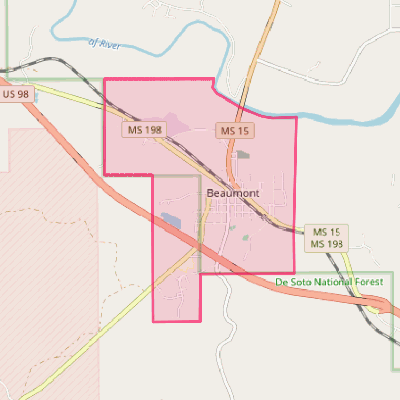 Map of Beaumont